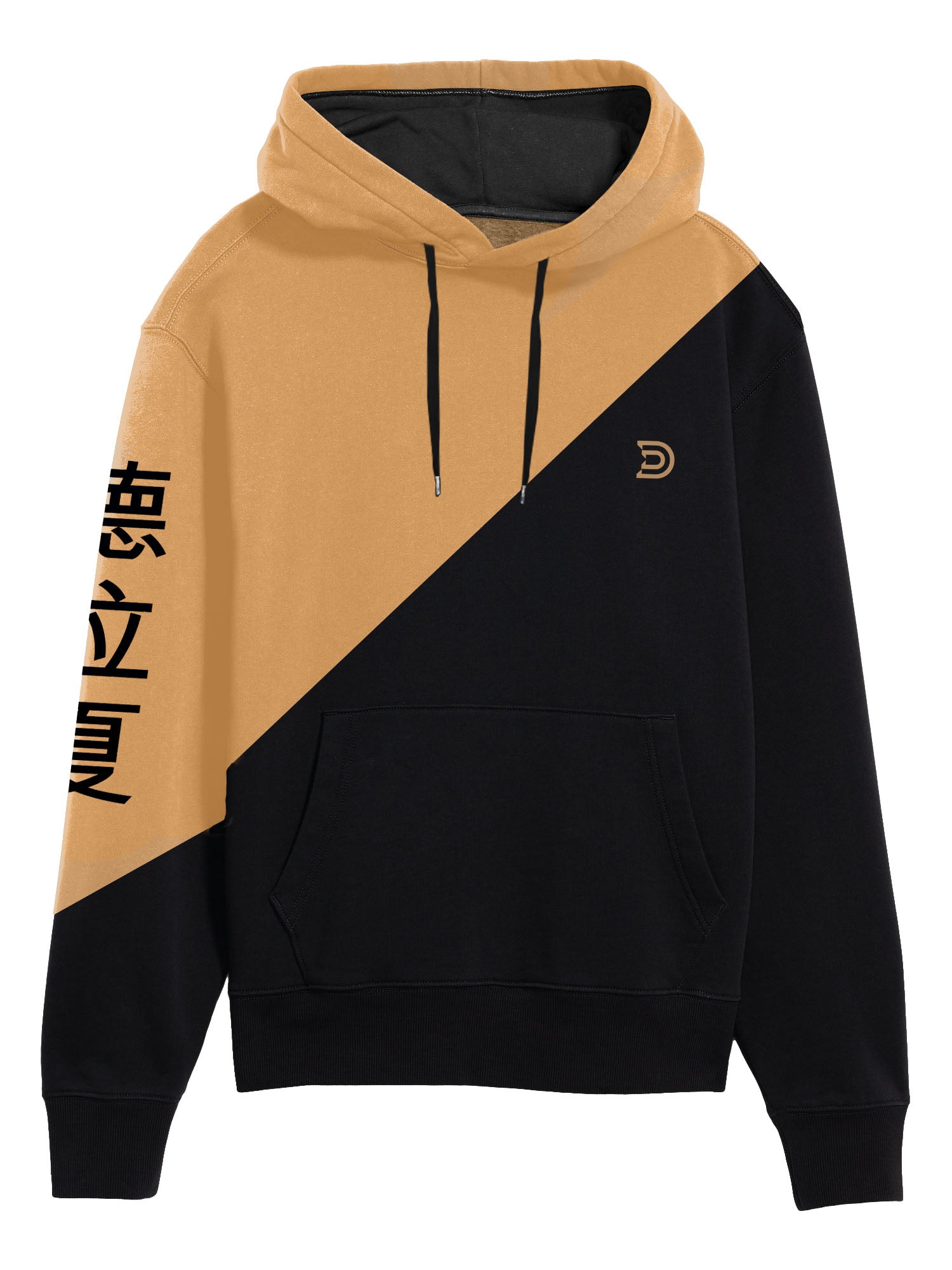 Men's Oblique Comfort+ Hoodie Beige/Black