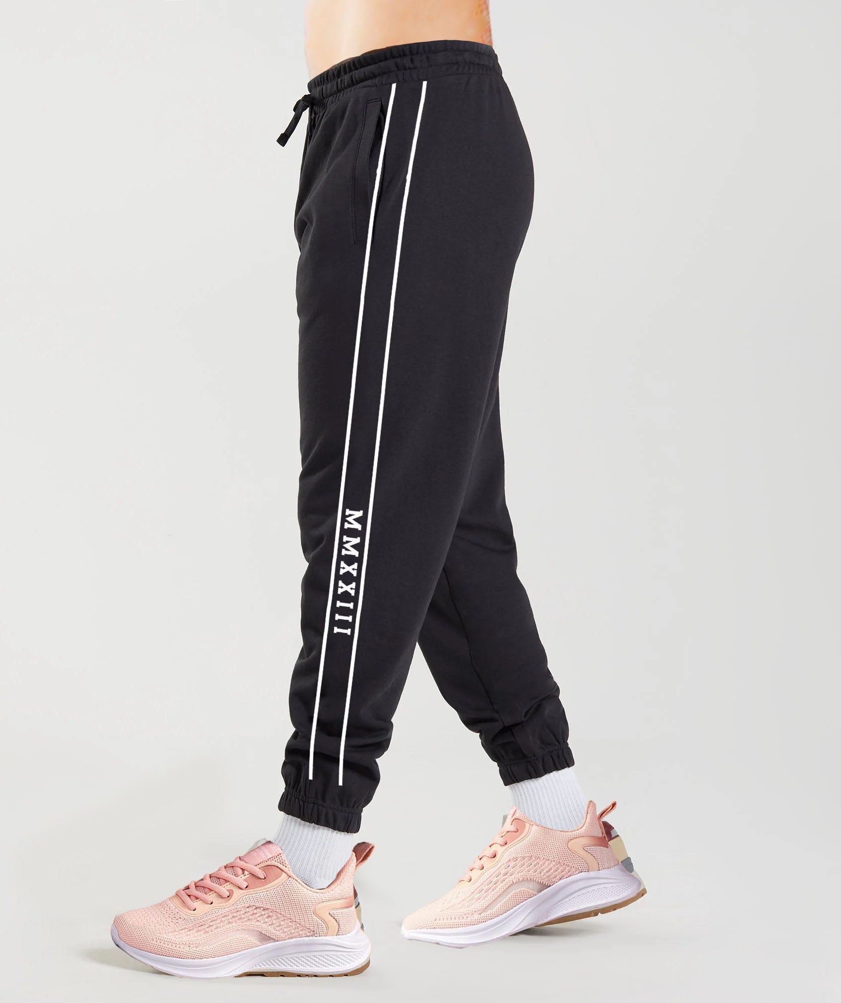 Women's White & Black "Dracxia Year" Comfort+ Joggers